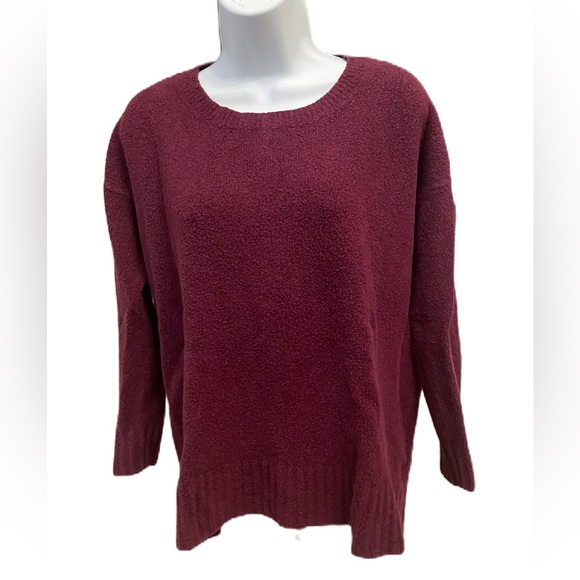 Burgundy Express relaxed sweater, size M - Picture 1 of 8